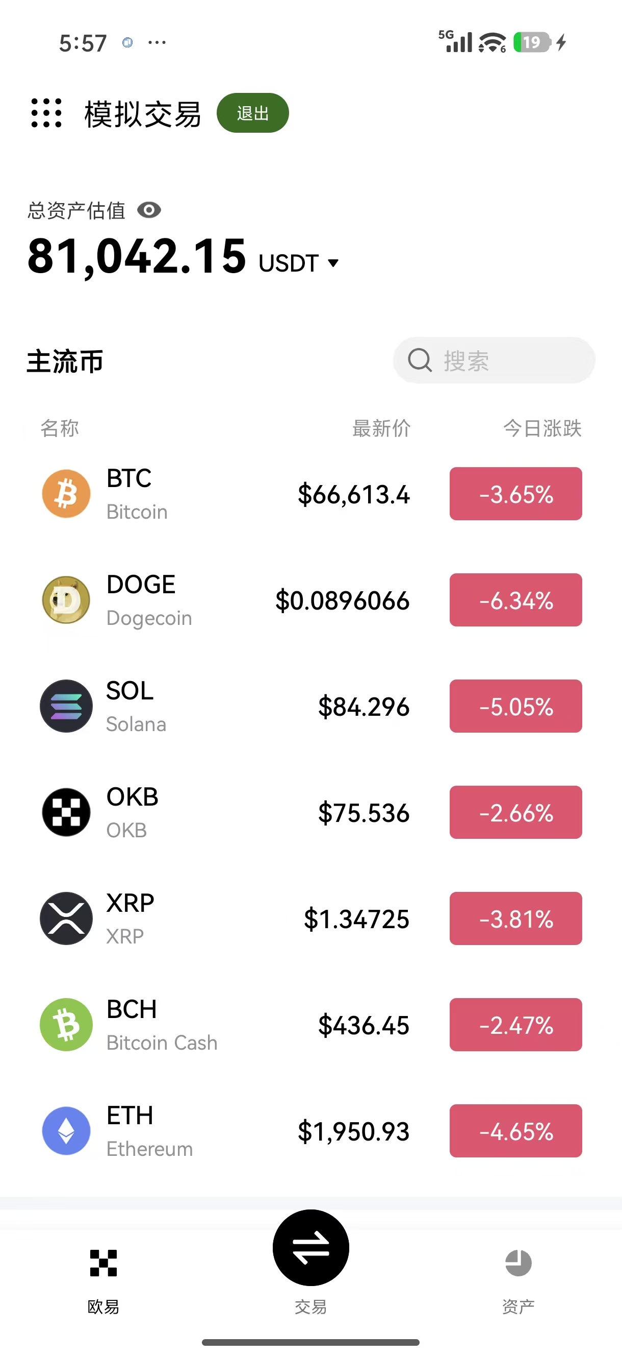 ouyi手机端 支持多币种行情盯盘的移动交易专属助手